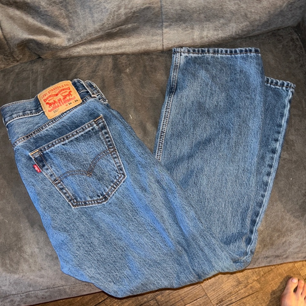 Levi Strauss Blue Relaxed Fit Men's Jeans